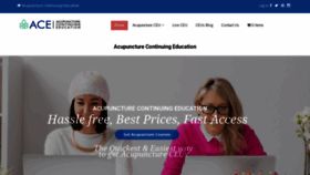What Acupuncturecontinuingeducation.com website looked like in 2019 (4 years ago)