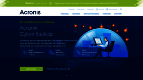 What Acronis.de website looked like in 2019 (4 years ago)