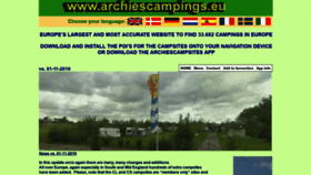 What Archiescampings.eu website looked like in 2019 (4 years ago)