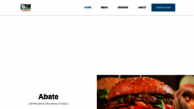 What Abate-restaurant.com website looked like in 2019 (4 years ago)