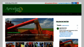 What Agriculturepost.in website looked like in 2019 (4 years ago)