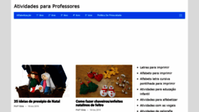 What Atividadesparaprofessores.com.br website looked like in 2019 (4 years ago)