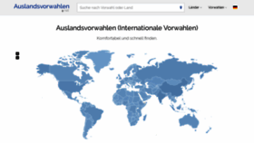 What Auslandsvorwahlen.net website looked like in 2019 (4 years ago)