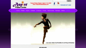 What Aspirepilatescenter.com website looked like in 2019 (4 years ago)