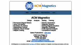 What Acm-magnetics.com website looked like in 2019 (4 years ago)