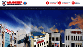 What Amandeephospital.org website looked like in 2019 (4 years ago)