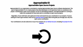 What Approachable.io website looked like in 2019 (4 years ago)