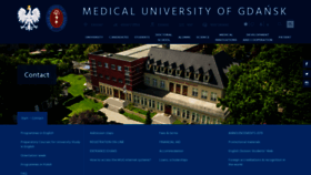 What Admission.mug.edu.pl website looked like in 2019 (4 years ago)