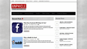 What Anphicle.com website looked like in 2019 (4 years ago)