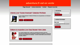 What Adventura.fr website looked like in 2019 (4 years ago)