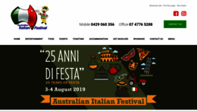 What Australianitalianfestival.com.au website looked like in 2019 (4 years ago)