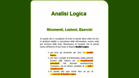 What Analisi-logica.it website looked like in 2019 (4 years ago)