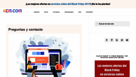 What Algoentremanos.com website looked like in 2019 (4 years ago)