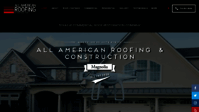 What Allamericanroofingandconstruction.com website looked like in 2019 (4 years ago)