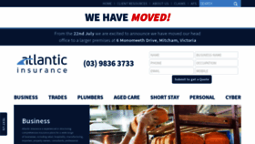 What Atlanticinsurance.com.au website looked like in 2019 (4 years ago)