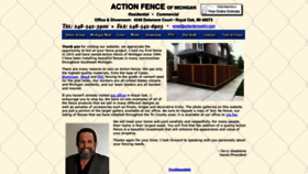 What Actionfenceofmi.com website looked like in 2019 (4 years ago)