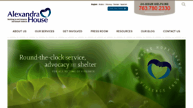 What Alexandrahouse.org website looked like in 2019 (4 years ago)