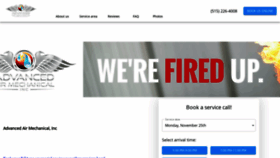 What Advancedairmechanicalinc.com website looked like in 2019 (5 years ago)
