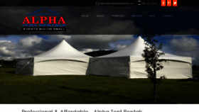 What Alphatentrentals.com website looked like in 2019 (4 years ago)