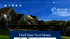 What Accentrealtors.com website looked like in 2019 (4 years ago)