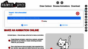 What Animate.space website looked like in 2019 (4 years ago)