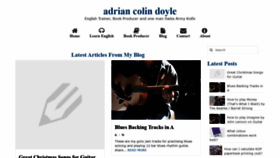 What Adriancolindoyle.com website looked like in 2019 (4 years ago)