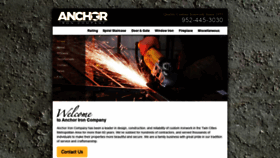 What Anchoriron.com website looked like in 2019 (4 years ago)
