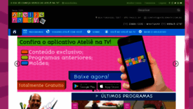 What Atelienatv.com.br website looked like in 2019 (4 years ago)