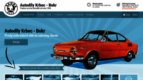 What Autodily-krbec.cz website looked like in 2019 (4 years ago)