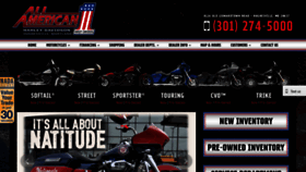 What Allamericanharley.com website looked like in 2019 (4 years ago)