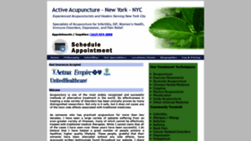 What Activeacupuncture.com website looked like in 2019 (4 years ago)