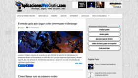 What Aplicacioneswebgratis.com website looked like in 2019 (4 years ago)