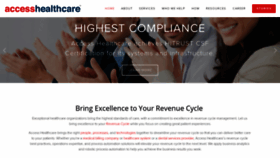 What Accesshealthcare.com website looked like in 2019 (4 years ago)