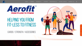 What Aerofit.co website looked like in 2019 (4 years ago)