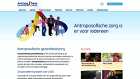What Antroposana.nl website looked like in 2019 (4 years ago)