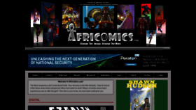 What Africomics.com website looked like in 2019 (4 years ago)