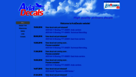 What Aviadecals.com website looked like in 2019 (4 years ago)