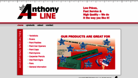 What Anthonyco.com website looked like in 2019 (4 years ago)