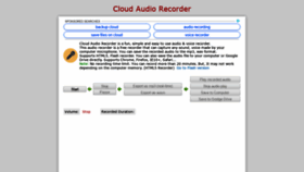 What Audiorecorder.flowsoft7.com website looked like in 2019 (4 years ago)