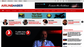 What Airlinehaber.com website looked like in 2019 (4 years ago)
