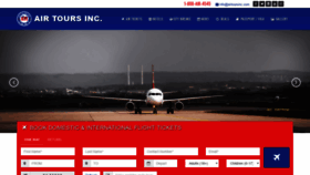 What Airtoursinc.com website looked like in 2019 (4 years ago)