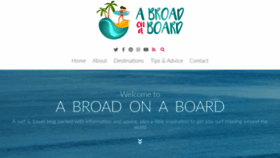 What Abroadonaboard.com website looked like in 2019 (4 years ago)