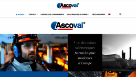 What Ascoval.fr website looked like in 2019 (4 years ago)