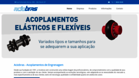 What Aciobras.com.br website looked like in 2019 (4 years ago)