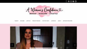 What Awomansconfidence.com website looked like in 2019 (4 years ago)