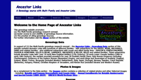 What Ancestor-links.com website looked like in 2019 (4 years ago)
