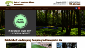 What Aubreyslandscaping.com website looked like in 2019 (4 years ago)
