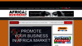 What Africabusinessagency.com website looked like in 2019 (4 years ago)