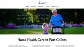 What Abilityhomehc.com website looked like in 2019 (4 years ago)