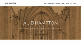 What Ajbhampton.com website looked like in 2019 (4 years ago)